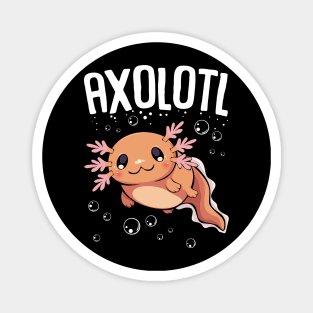 Axolotl - Adorable & Cute Kawaii Salamander Magnet